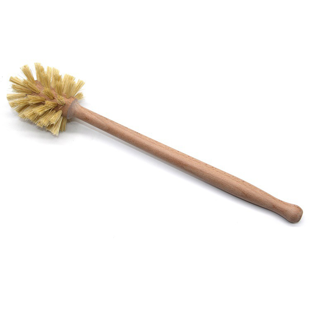 Toilet Brush Holder - 1PC 木製トイレブラシロングハンドルソフトヘアクリーニングブラシトイレブラシホルダー浴室装飾浴室アクセサリー
