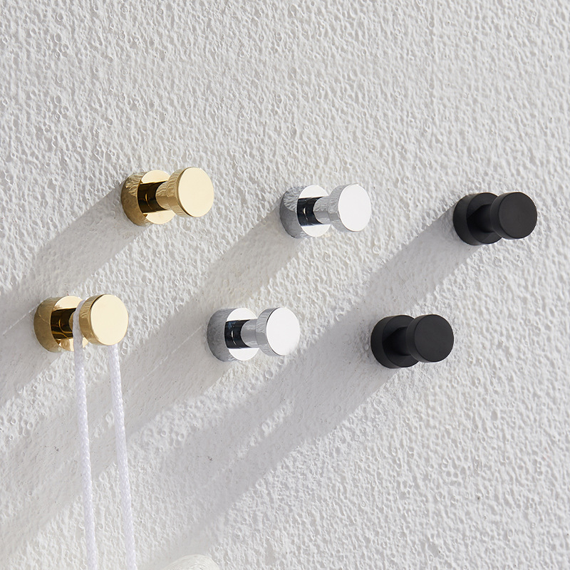 Home Bathroom Key - 2/3/4/5個真鍮ローブフック防錆タオルフックキー帽子フックハンガー家庭用装飾ホーム浴室付属品