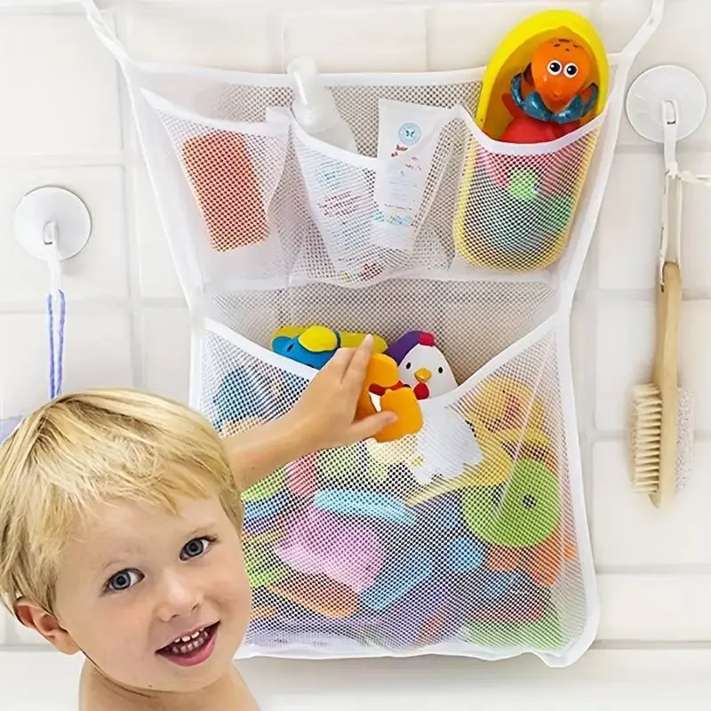 ベビーシャワーのお風呂のおもちゃ白ベビーキッズおもちゃ収納メ - Home Bathroom Organizer のレビューと価格