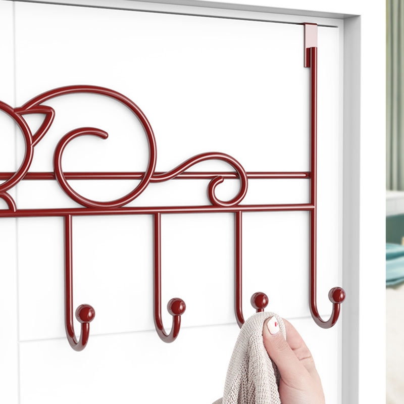 HLZS-7-ドア掛けハンガー アイアンアートバッグ 衣類  - Home Bathroom Key のレビューと価格
