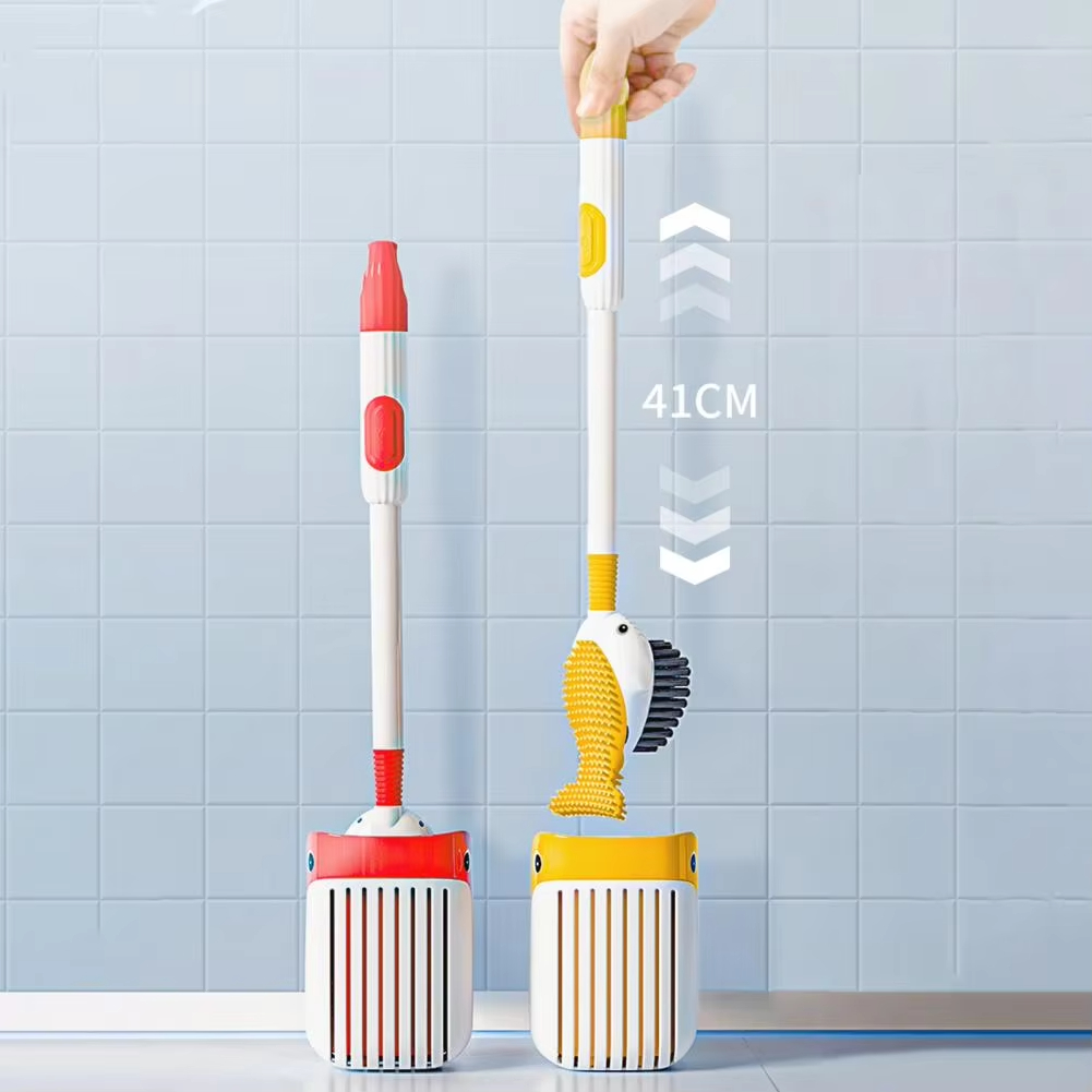ホヤ水トイレ掃除ブラシ,360度,シリコンヘッド,吊り下げ穴 - Toilet Brush Holder のレビューと価格