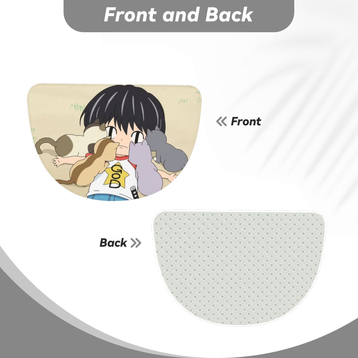 かわいいアニメのコタロウは一人暮らし ソフトフランネル製半円 - Home Alone Bathroom のレビューと価格