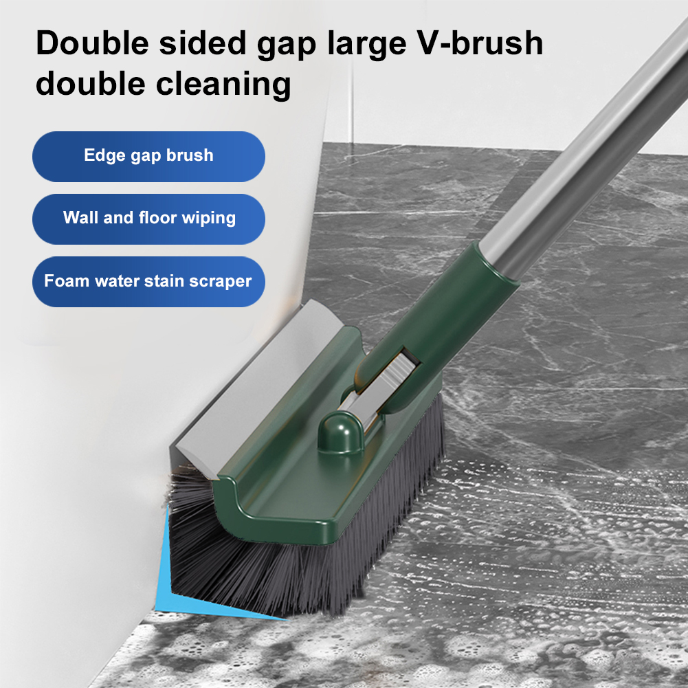 3 in 1 フロアブラシスクラバー 180 ° 回転式ロン - Home Bathroom Cleaning Machine のレビューと価格
