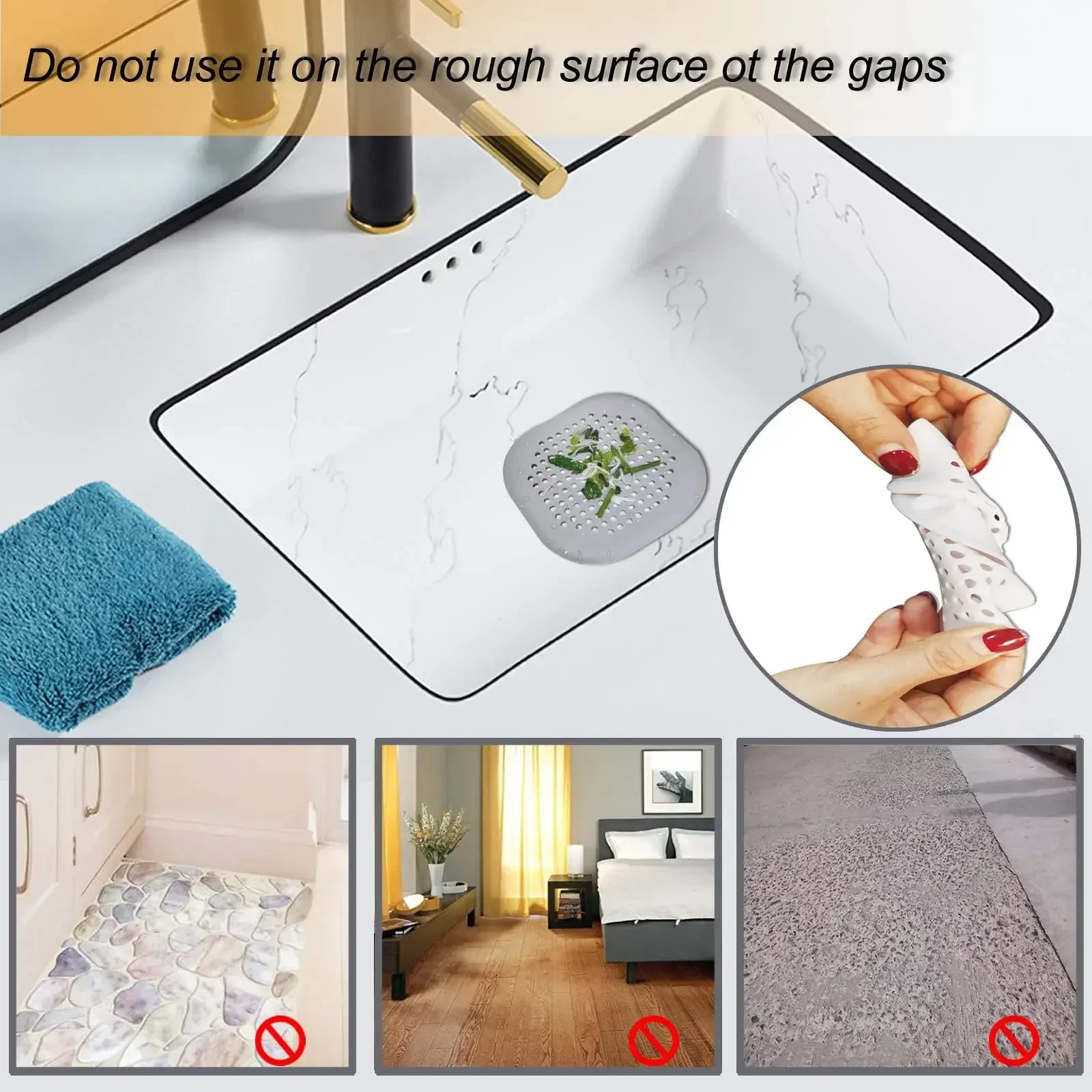 プラグストッパーキッチン下水道シリコーン浴室床浴槽水フィルタ - Home Bathroom Sink のレビューと価格