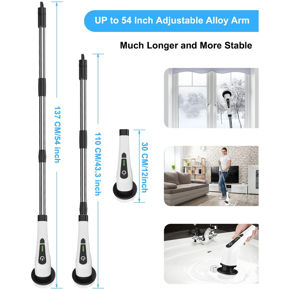 コードレス回転式電動掃除ブラシ キッチン、バスルーム、トイレ - Home Bathroom Cleaning Machine のレビューと価格