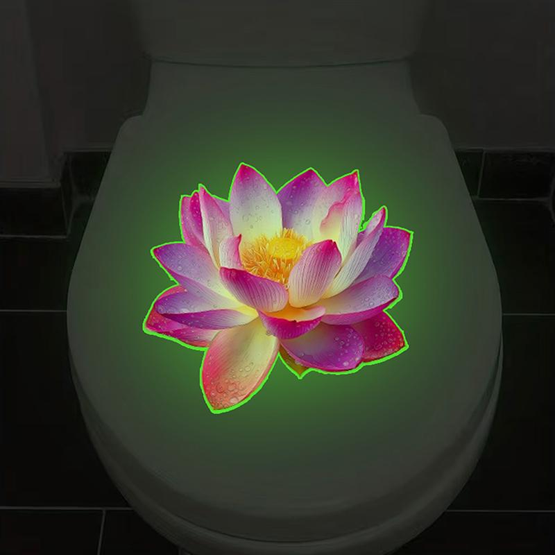 暗闇で光るトイレステッカー 取り外し可能な発光自己粘着デカー - Jet Home Bathroom のレビューと価格