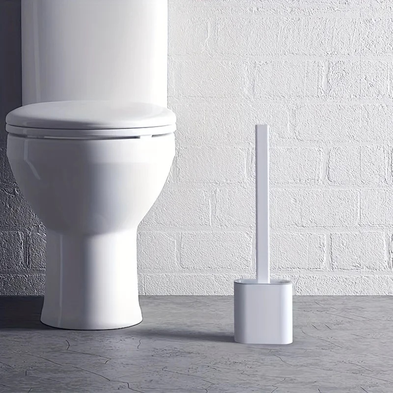 トイレブラシ 水漏れ防止 ベース付き シリコン製 平頭 フレ - Toilet Brush Holder のレビューと価格