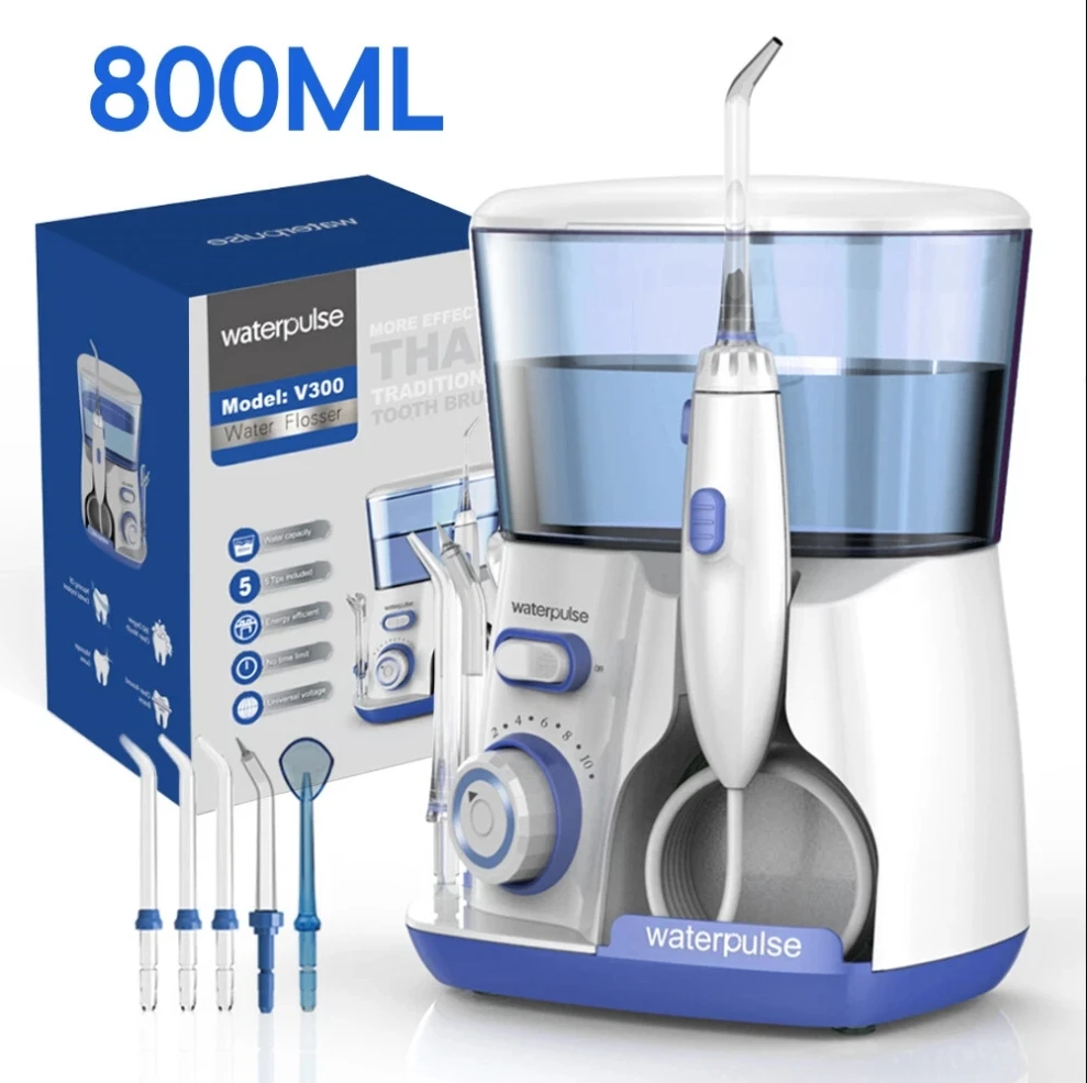 ウォーターパルス V300 電動ウォーターフロッサー高圧口腔 - Home Bathroom Cleaning Machine のレビューと価格