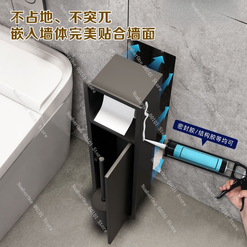 プレミアム304ステンレス製埋め込み式トイレブラシホルダー、 - Toilet Brush Holder のレビューと価格