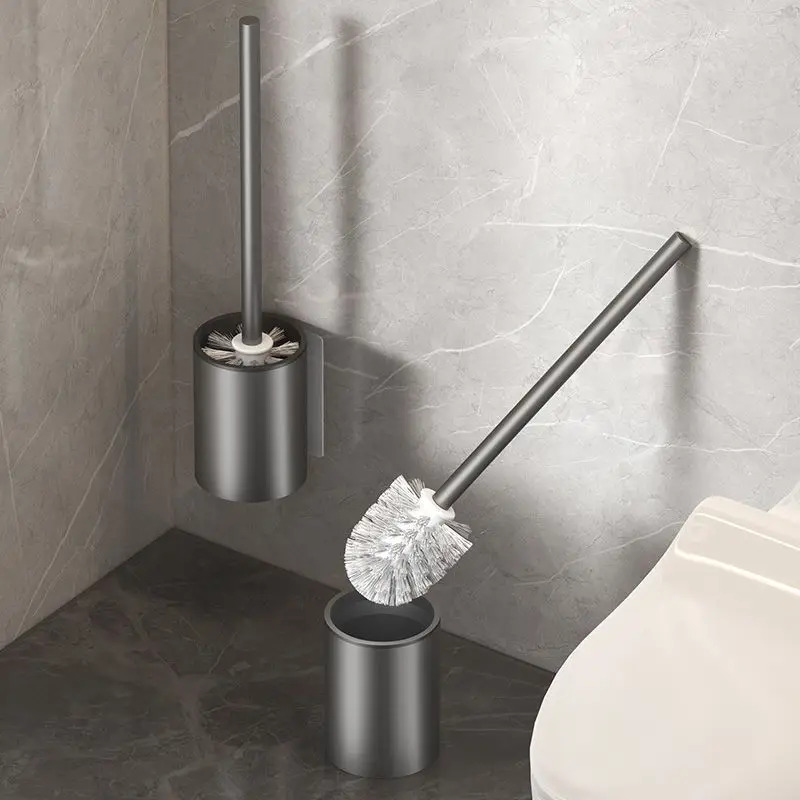 浴室トイレブラシホルダークリーニングツールスペースアルミ壁掛 - Toilet Brush Holder のレビューと価格