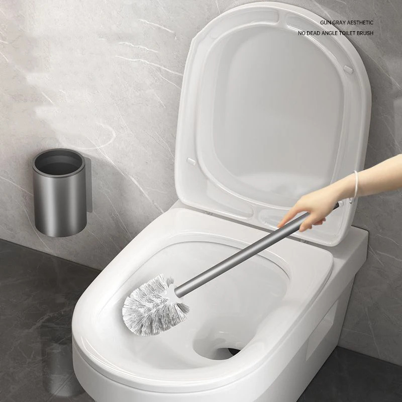 浴室トイレブラシホルダークリーニングツールスペースアルミ壁掛 - Toilet Brush Holder のレビューと価格