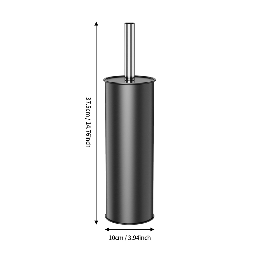 黒色のトイレブラシとホルダー、長い柄のトイレブラシ、浴室用、 - Toilet Brush Holder のレビューと価格