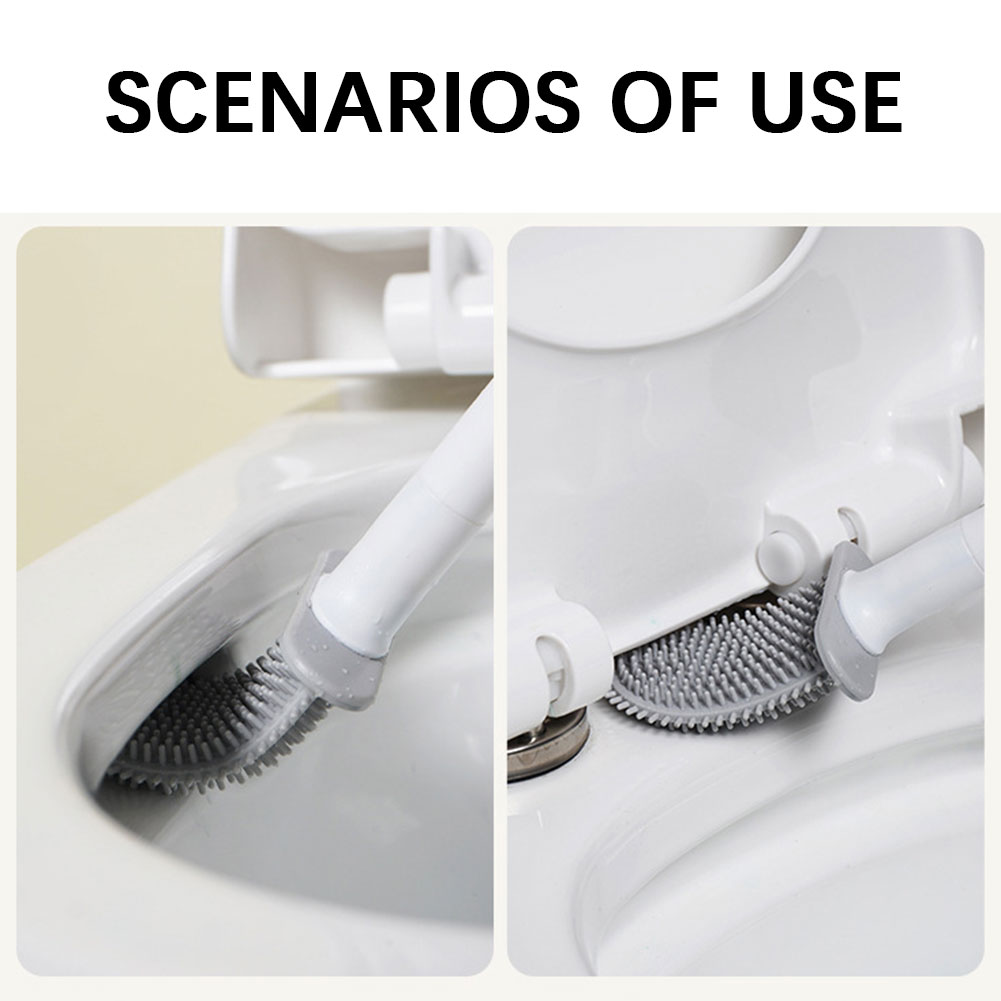 シリコーントイレブラシホルダー付き壁掛けトイレクリーニングブ - Toilet Brush Holder のレビューと価格