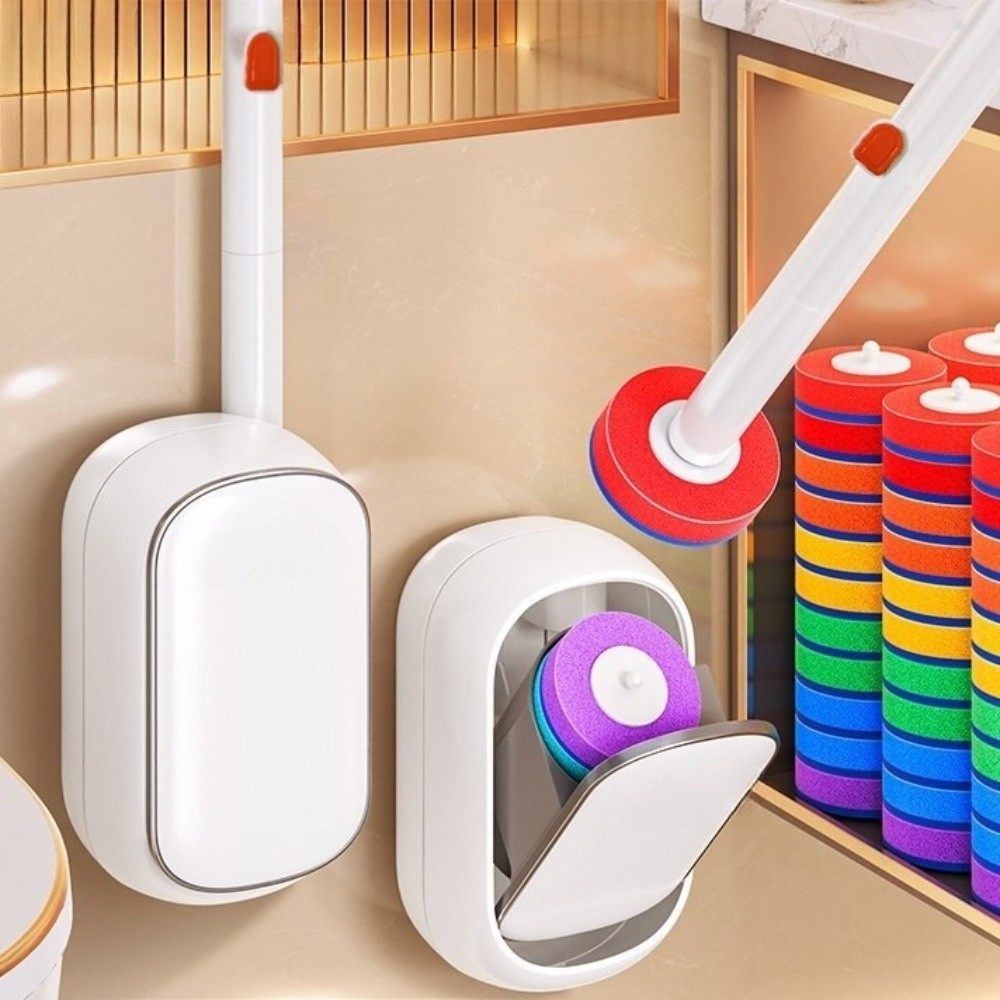壁掛けトイレ掃除ブラシセット内蔵ブラシロングハンドルトイレブ - Toilet Brush Holder のレビューと価格