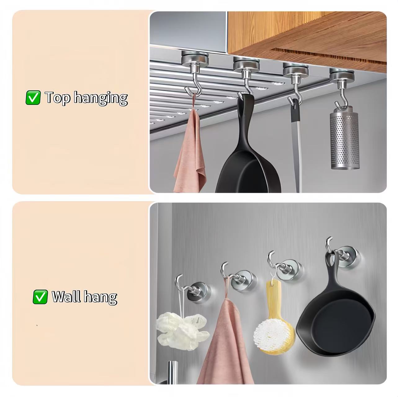 1-10-20 個強力なマグネットフック多目的収納フックホー - Home Bathroom Key のレビューと価格