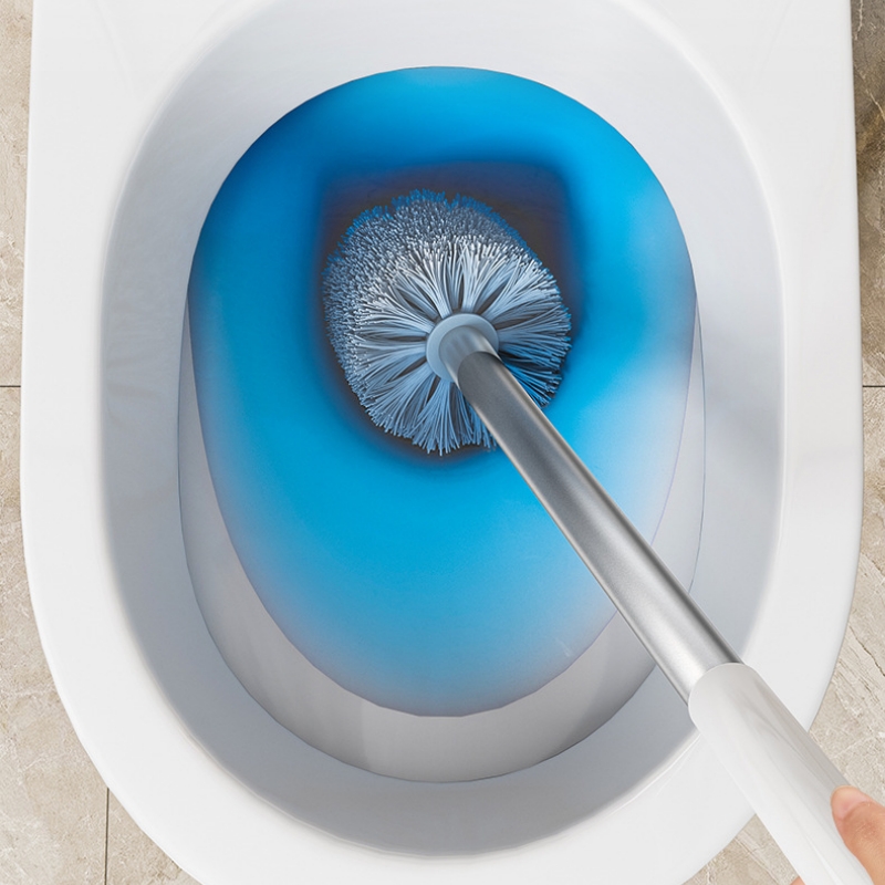 1 セットトイレブラシホルダー付き壁掛けロングハンドル柔軟な - Toilet Brush Holder のレビューと価格