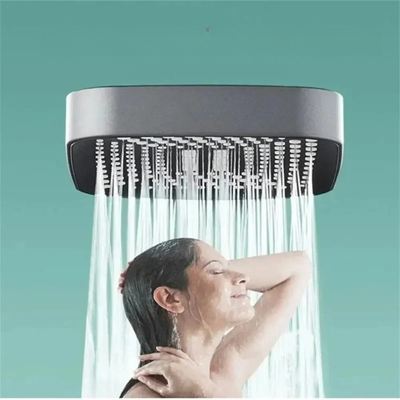 調整可能な3モード高圧シャワーヘッド大流量節水レインフォール - Home Bathroom Equipment のレビューと価格