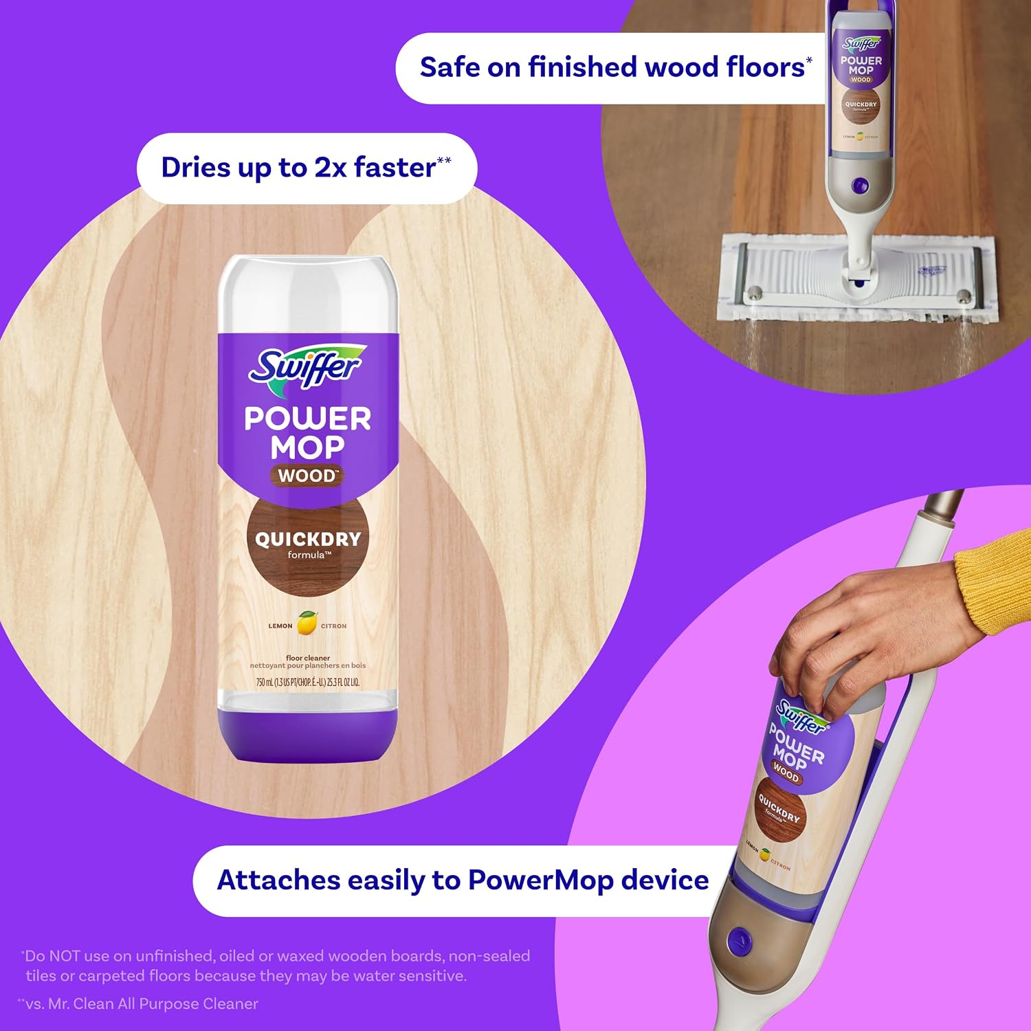 スウィファー パワーモップ ウッド リフィル ソリューション - Home Bathroom Cleaning Solution のレビューと価格